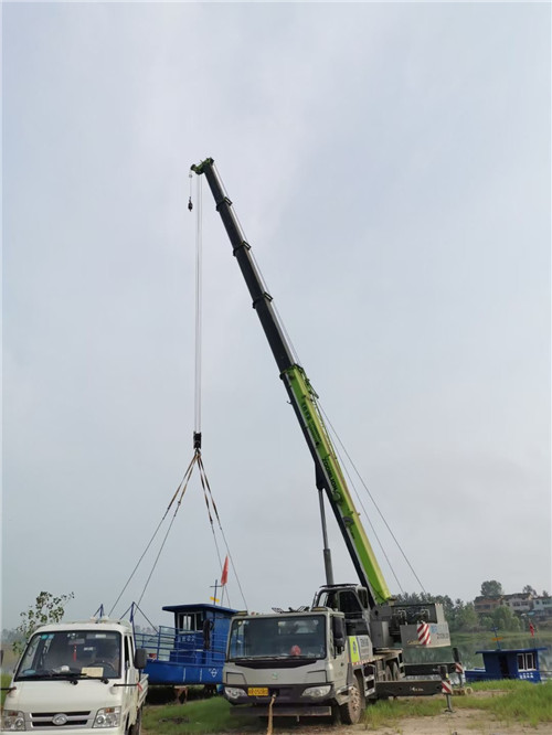 韶山市桥梁建设吊装案例